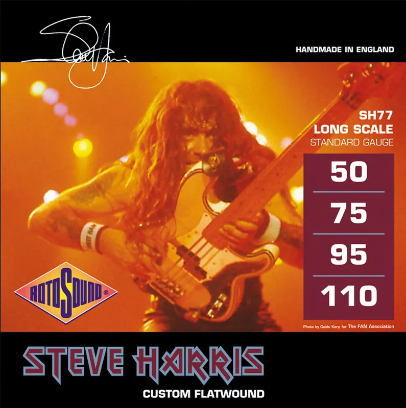 ROTOSOUND SH77 Steve Harris Signature 050-105 Stainless Steel. Saiten für 4-String E-Bass Highlight