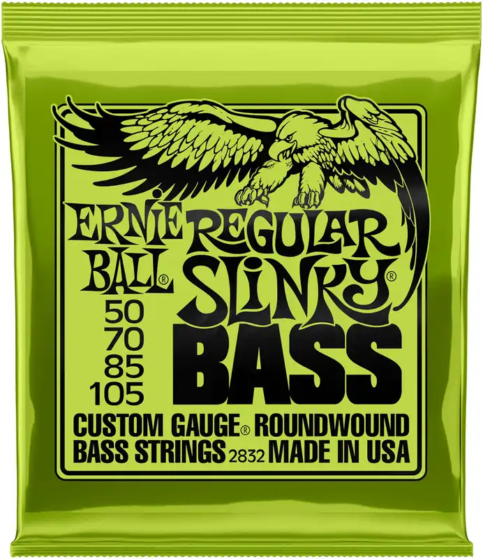 ERNIE BALL 2832 Slinky Bass Regular 50-105 Nickelwound Steel. Saiten 4-String für Bass Jetzt Kaufen