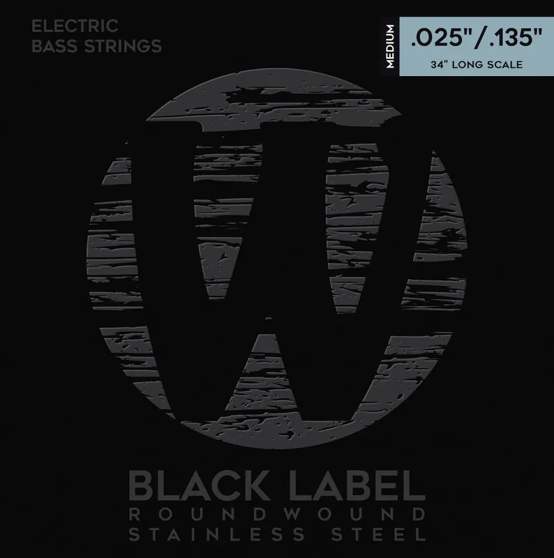 Neuheit WARWICK 40401 M 6 Black Bass Stain. Steel 025-135 Roundwound. Saiten für E-Bass