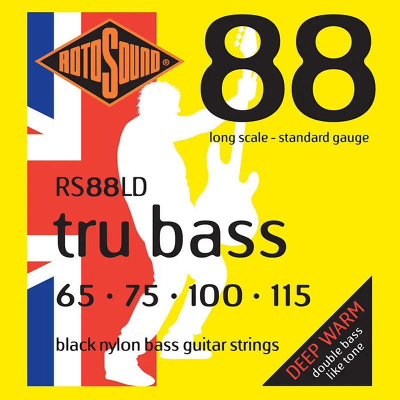 Direktkauf ROTOSOUND RS88LD Tru Bass Black Nylon 065-115 Stainless Steel. Saiten für 4-String E-Bass