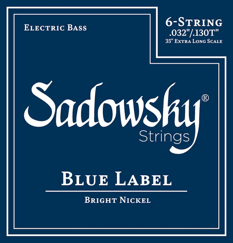 Super-Preis SADOWSKY SBN 32XL1 Blue Label Taperwound 032-130 Nickel, Extra Long Saiten für 6-string E-Bass