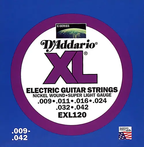 DADDARIO EXL120 Super Light 009-042 Nickelplated Steel Round Wound. Saiten E-Gitarre Sonderangebot