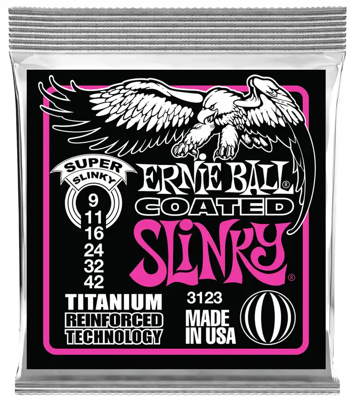 ERNIE BALL 3123 Super Coated Slinky 009-042 Coated Titanium. Saiten für E-Gitarre Angebot