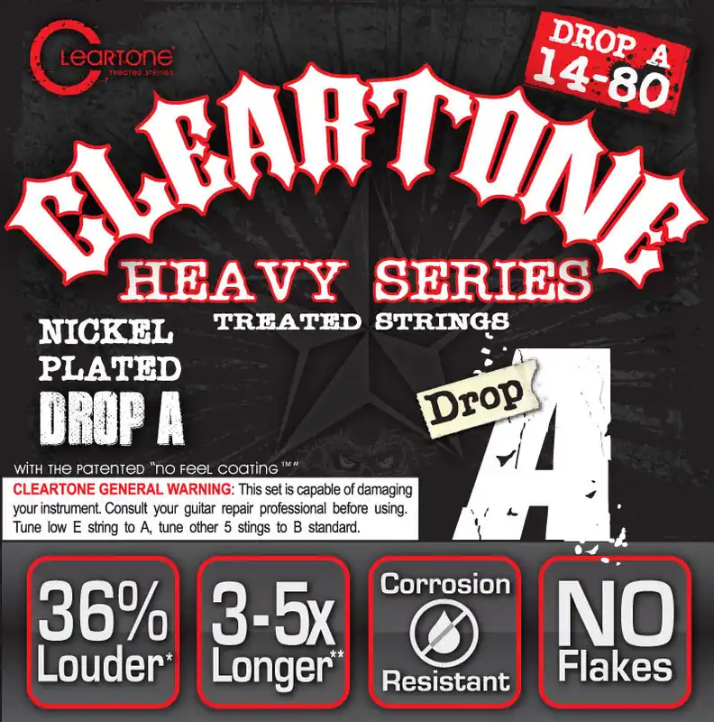 Top-Preis CLEARTONE 9480 Electric EMP Heavy DropA 014-080 Nickel-Plated Steel. Saiten für E-Gitarre