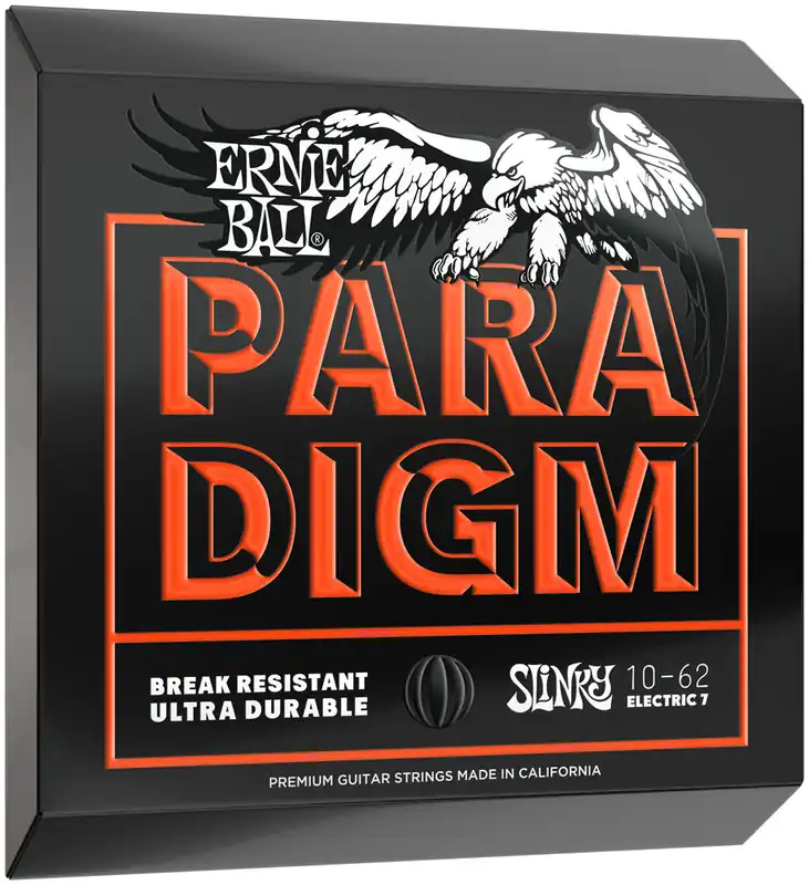 Heißes Angebot ERNIE BALL 2030 Paradigm Skinny Slinky 7-Str 10-62 Saitensatz für E-Gitarre