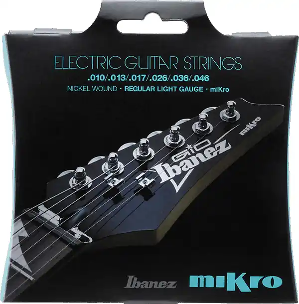 IBANEZ IEGS61MK Electric Guitar Light 010-046 Nickel Wound Saiten für Mikro E-Gitarre Geprüft