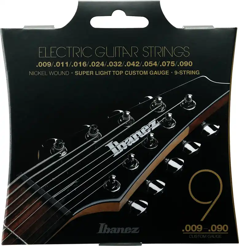 Garantierte Lieferung IBANEZ IEGS9 Electric Guitar Light Custom 009-090 Nickel Wound Saiten für 9-saitige E-Gitarre