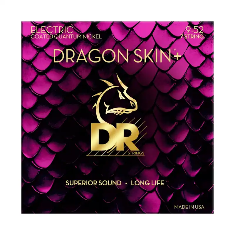 DR STRINGS DEQ7-9 Qantum Nickel light 009-052 Saiten für 7-saitige E-Gitarre, beschichtet Must-Have