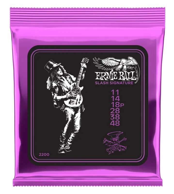 ERNIE BALL 2200 Slinky Slash Signature 11-48 Nickel plated Steel. Saiten für E-Gitarre Preiswert