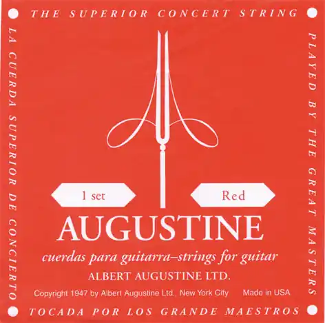 Preiswert AUGUSTINE Classic Red Medium Tension E1-E6 Nylon-Saiten für Konzertgitarre