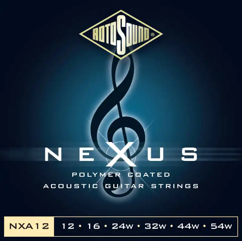 Nur Für Kurze Zeit ROTOSOUND NXA12 Nexus Medium Light 012-054 Phosphor Bronze Coated. Saiten für Akustik-Gitarre