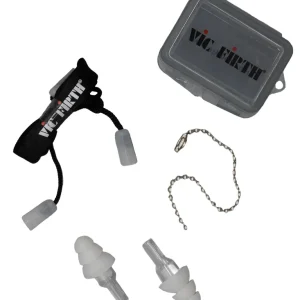 VIC FIRTH VICEARPLUGL2 Large Gehörschutz HiFi, transparent Zertifiziert