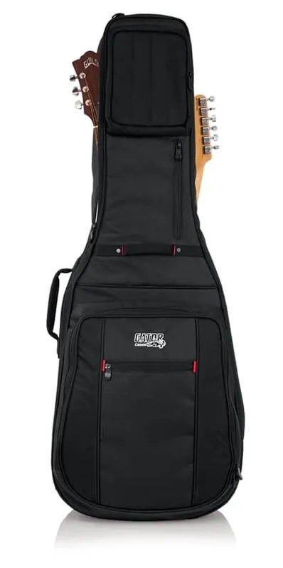Sonderangebot GATOR G-PG-Acouelect Pro Go Double Bag Doppel-Gitarrentasche für Akustik-/E-Gitarre