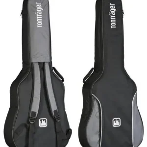 TONTRÄGER TG10C/BK Gigbag 4/4 Konzertgitarren Gitarrentasche schwarz Echt