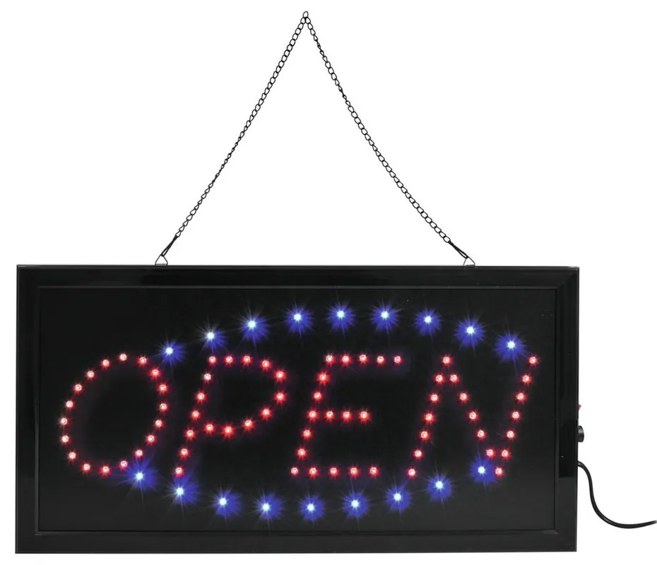 EUROLITE Schild Open classic Kompaktes LED-Schild Schneller Versand