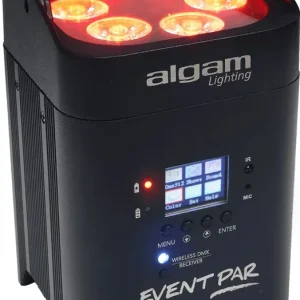 Zertifiziert ALGAM Event PAR LED Akku-Scheinwerfer 12W RGBWAUV IR drahtloses DMX