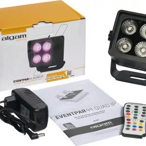 Mega-Angebot ALGAM Event PAR 44 Quad IP LED Akku-Scheinwerfer 4x4W RGB+WW IP65