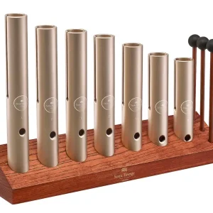 Kostenloser Versand MEINL WWTSETCHA Sonic Energy 7-teiliges Wah-Wah Tube Chakra Set 432Hz champagne