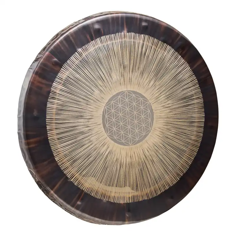 Bestseller MEINL GFOL24 Flower of Life Soundscape Gong 64Hz Gong 24 Zoll inkl. Tasche und Mallets