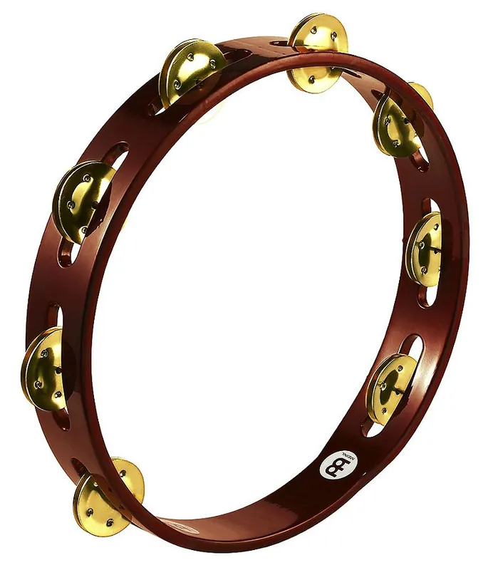 Neu Im Sortiment MEINL TA1B-AB Holz einreihig Tambourin mit Messingschellen, african brown