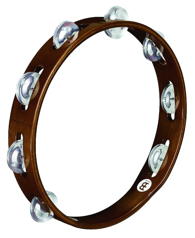 Bestpreis MEINL TA1A-AB Holz einreihig Tambourin mit Aluminiumschellen, african brown
