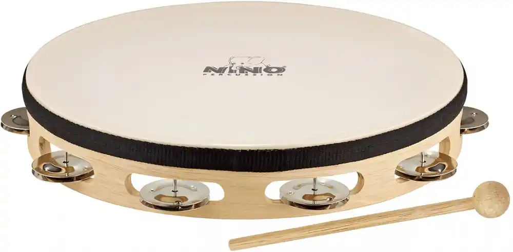 Sichere Zahlung MEINL NINO25 Tambourin einreihig, natur