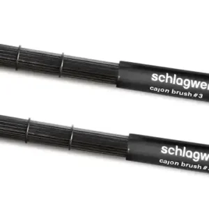 SCHLAGWERK BRC03 Cajon Brush Elasticks Besen (Paar) Abverkauf