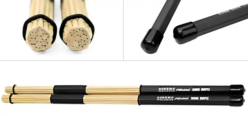 Billig ROHEMA 61365/4 Maple Rods (Paar) Holz Rod Drumsticks