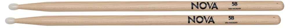 VIC FIRTH Nova Nylon Tip 5BN (Paar) Hickory Drumsticks Kostenfreie Lieferung