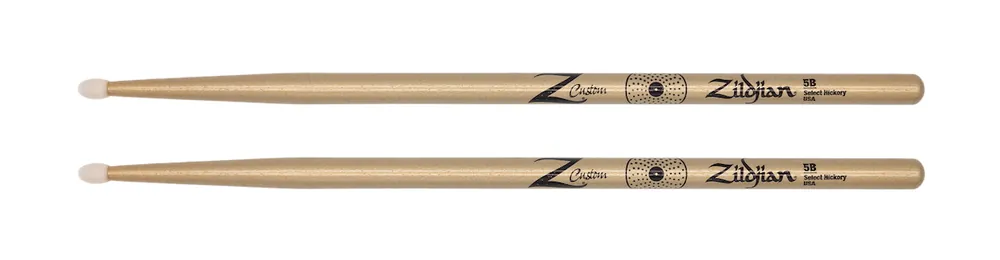 Garantierte Lieferung ZILDJIAN Z5BCGN Z Custom LE 5B Nylon Gold Chroma Limited Drumsticks (Paar)