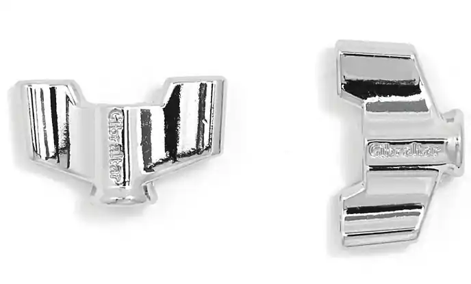 Letzte Chance GIBRALTAR SC-13P3 Wing Nut Flügelschraube 6mm Beckenstativ-Zubehör (2 Stück)