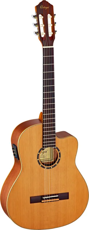 ORTEGA RCE131SN Family Series 4/4 Konzertgitarre inkl. Gigbag/Gurt, natur Nur Für Kurze Zeit