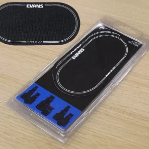 EVANS EQ-PB2 EQ Patch double (2er Pack) Aufschlagpunkt für Bassdrumschlägel Garantierte Lieferung