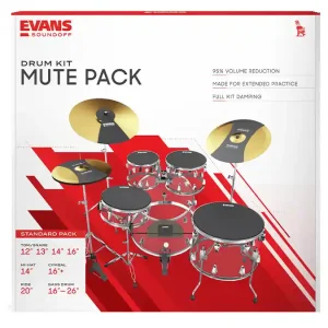 EVANS HQ SOSETSTD SoundOff Standard Box Set Dämpfungsgummis Highlight