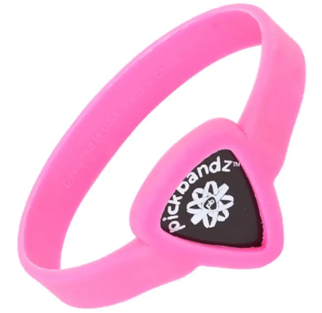 Online Kaufen PICKBANDZ Armband Youth Hollywood Pink Silikonarmband für Plektrum / AL