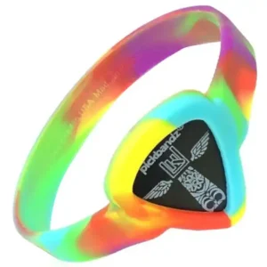 Knallerangebot PICKBANDZ Armband Youth Peace Out Tie Dye Silikonarmband für Plektrum