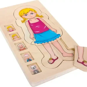 Kostenloser Versand SMALL FOOT 5814 Holzpuzzle Anatomie Girl Motorik und Lernen