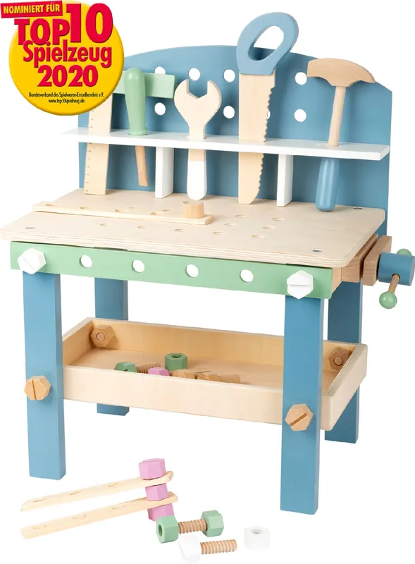 Zertifiziert SMALL FOOT 11376 Werkbank Nordic kompakt Outdoor- und Bewegungsspielzeug