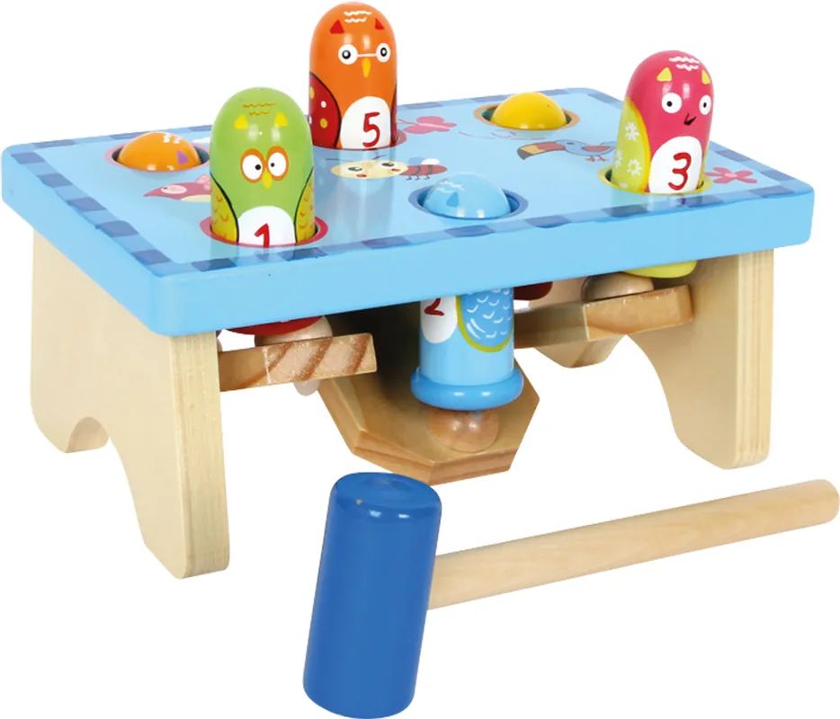 Preisknaller SMALL FOOT 5807 Klopfspiel Hau den Vogel Motorikspielzeug