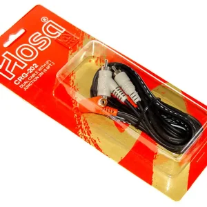 HOSA CRG-201 Linekabel 2x RCAm (Cinch) - 2x RCAPB Piggyback/ AL Super-Preis