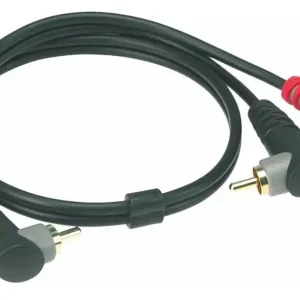 KLOTZ AT-CCA0300 Twin Cinchkabel gewinkelt, RCAm-RCAm, 3m Preiswert