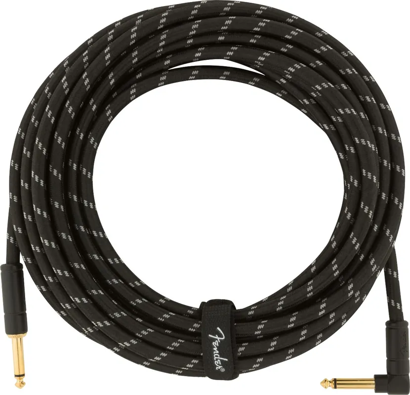 Preisreduziert FENDER Deluxe Black Tweed Instrument Cable 18.6 Instrumentenkabel Kl-WKl 5,5m