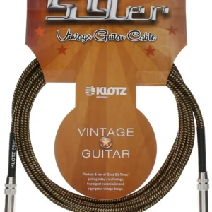 KLOTZ VIN-0450 Vintage Basic Instrumentenkabel Kl-Kl 4,5m Beliebt