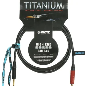 KLOTZ TI0300PSP Titanium Instrumentenkabel mit Silent-Plug Kl-Kl 3m Kostenfreie Lieferung
