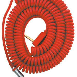 Knallerangebot VOX VCC90 RD Vintage Coiled Cable Premium Spiral Instrumentenkabel Kl-WKl 9m, rot