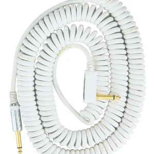 Zertifiziert VOX VCC90 WH Vintage Coiled Cable Premium Spiral Instrumentenkabel Kl-WKl 9m, weiss