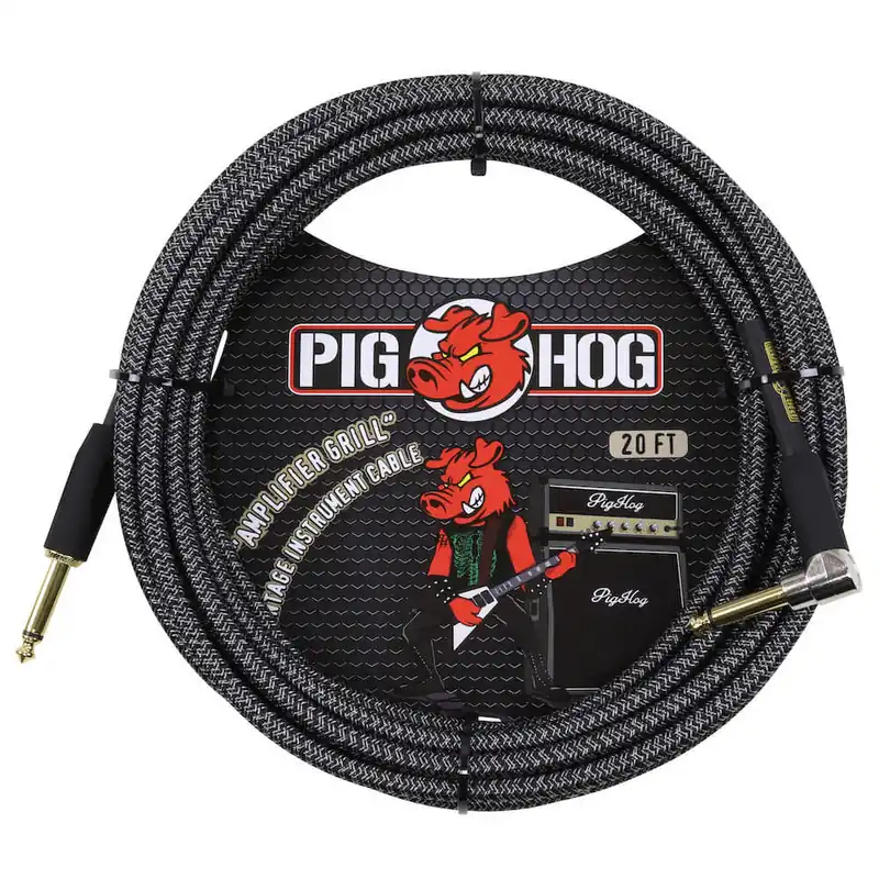 Sale PIG HOG PCH20AGR Amplifier Grill Instrumentenkabel Kl-WKl 6m/20ft