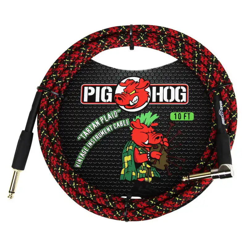 Markenprodukt PIG HOG PCH10PLR Tartan Plaid Instrumentenkabel Kl-WKl 3m/10ft