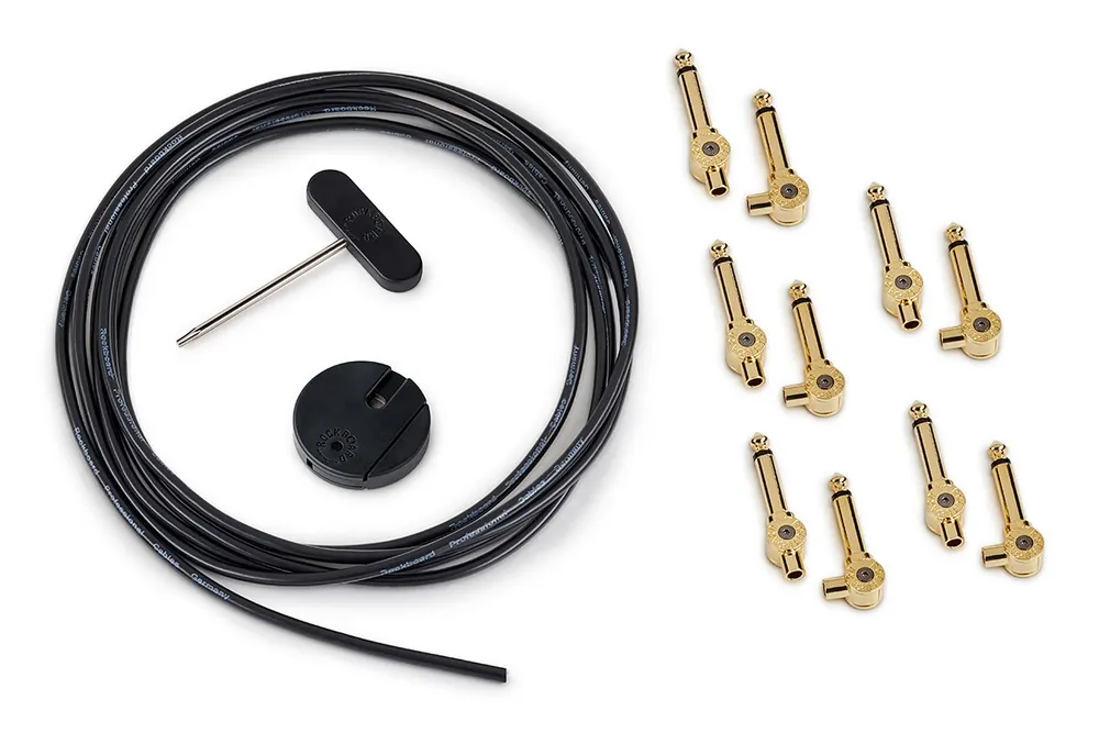 ROCKBOARD CAB PW SET GD PatchWorks Solderless Patch-Kabelset 3m inkl. 10 Stecker, gold Top-Preis