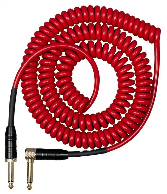 CASCHA CCA-G2RD6 Advanced Line Spiral-Instrumentenkabel Red Kl-Kl 6m Must-Have